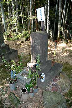 画像：岡田以蔵の墓